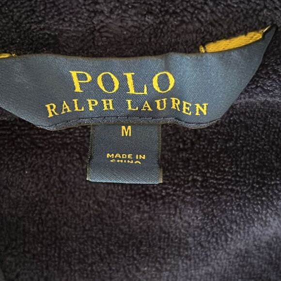 Polo Ralph Lauren plushy robe blue size medium - Picture 4 of 16